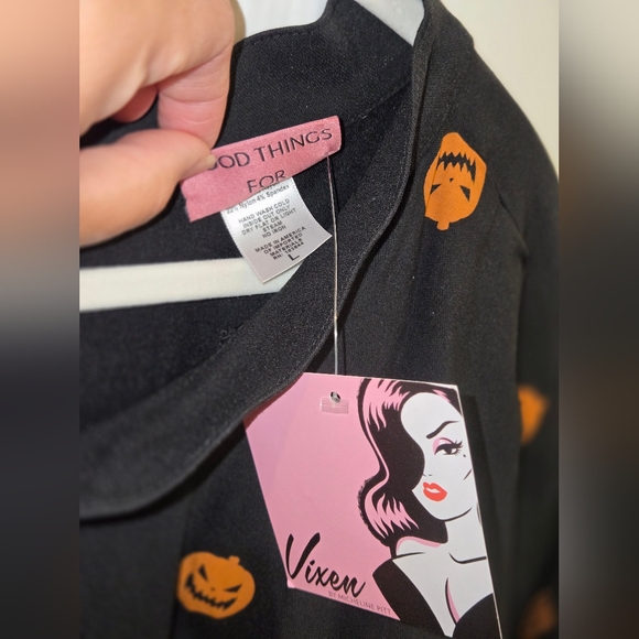 Vixen By Micheline Pitt Pumpkin King Skater Skirt - Picture 4 of 4